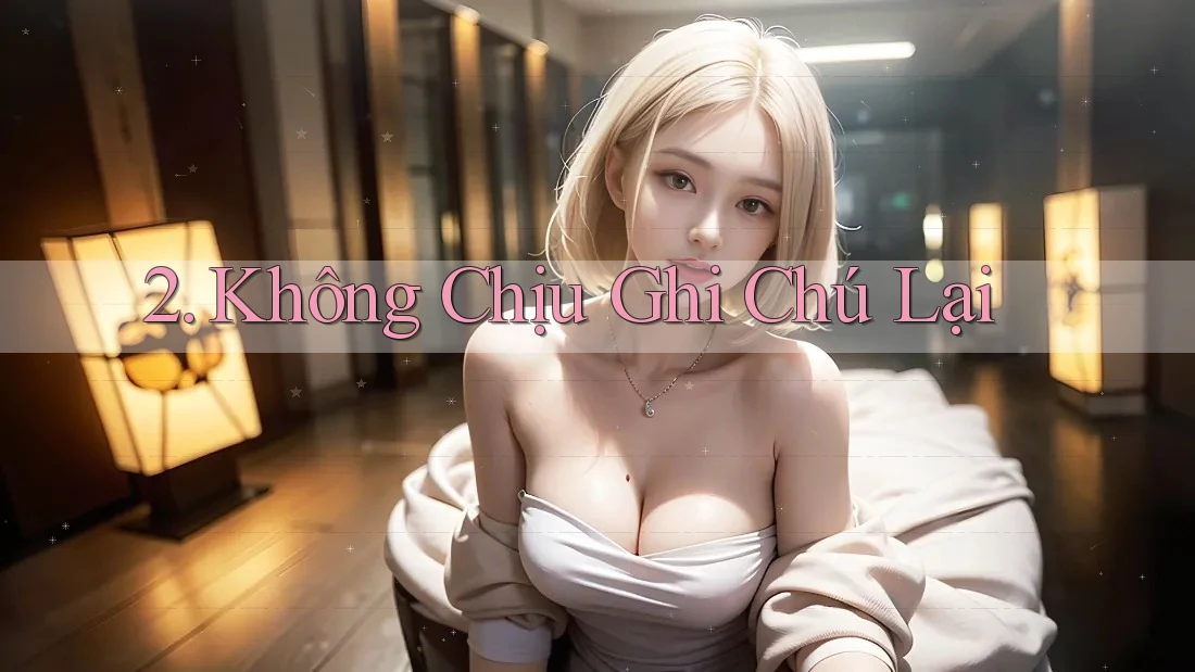 2. Không Chịu Ghi Chú Lại