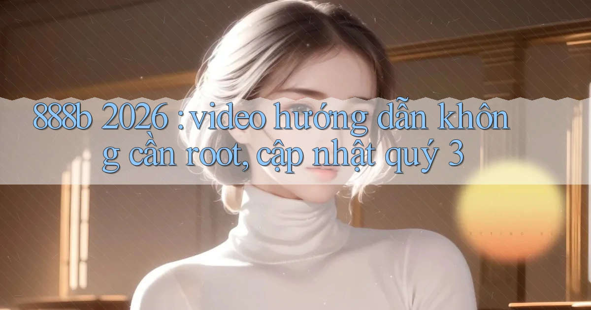 888b 2026 video hướng dẫn không cần root, cập nhật quý 3
