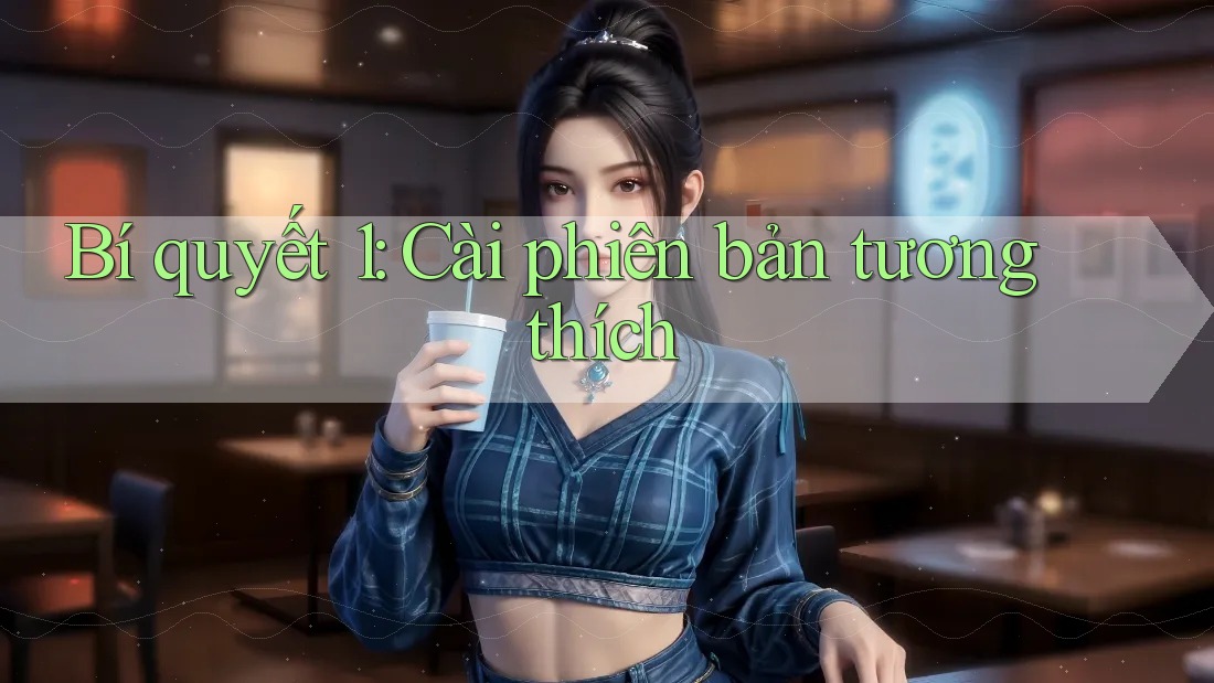 Bí quyết 1: Cài phiên bản tương thích