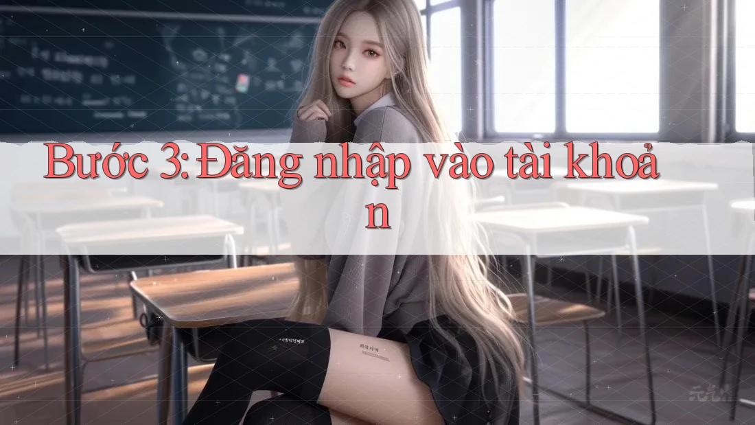 Bước 3: Đăng nhập vào tài khoản