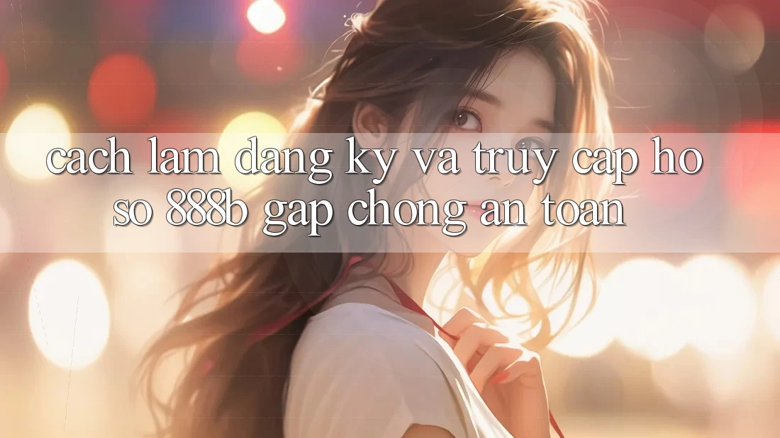 Cách làm đăng ký và truy cập hồ sơ 888b gấp chóng, an toàn