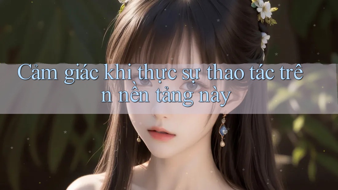 Cảm giác khi thực sự thao tác trên nền tảng này