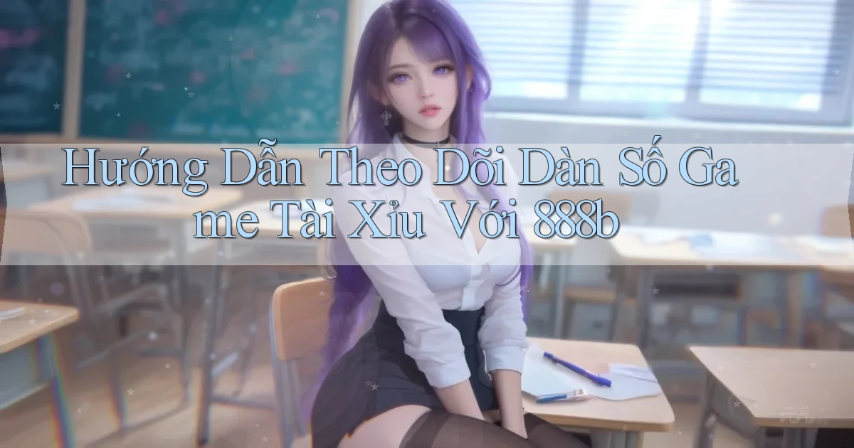 hướng dẫn theo dõi dàn số game tài xỉu với 888b