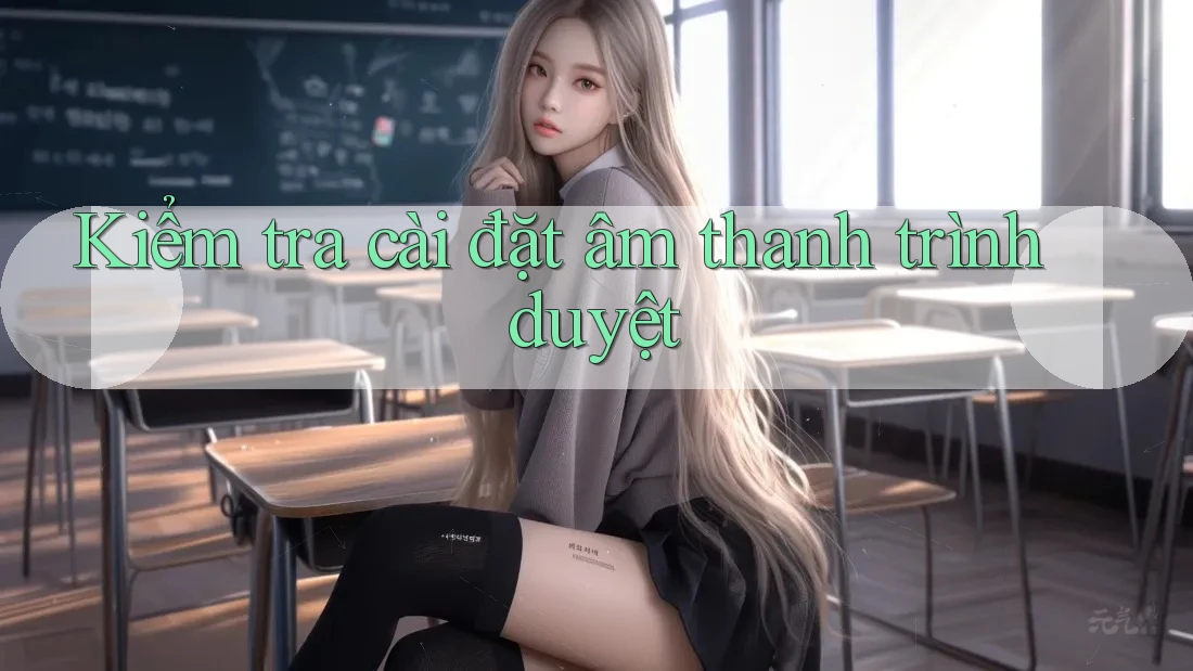 Kiểm tra cài đặt âm thanh trình duyệt