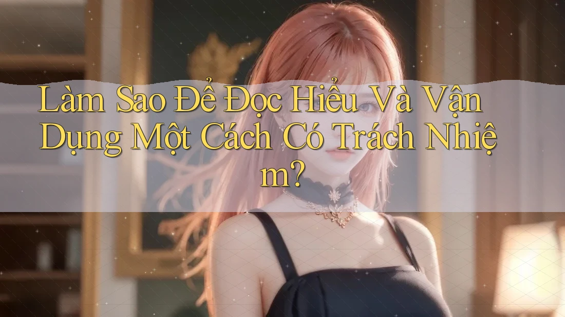Làm Sao Để Đọc Hiểu Và Vận Dụng Một Cách Có Trách Nhiệm?