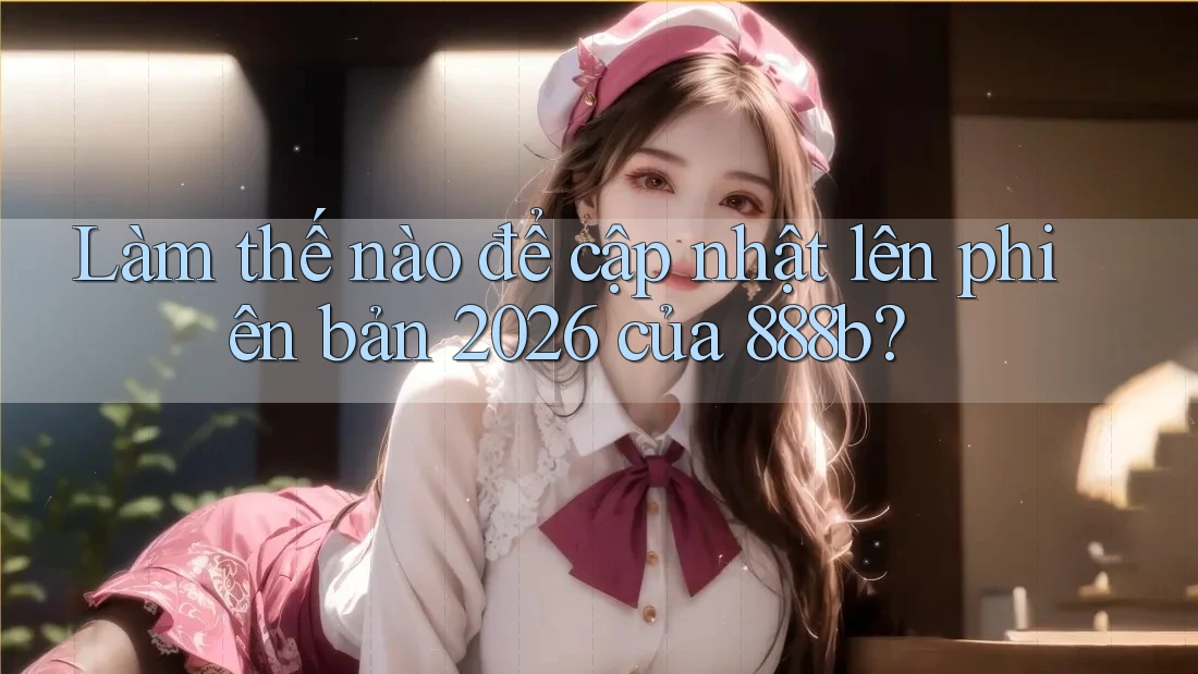 Làm thế nào để cập nhật lên phiên bản 2026 của 888b?