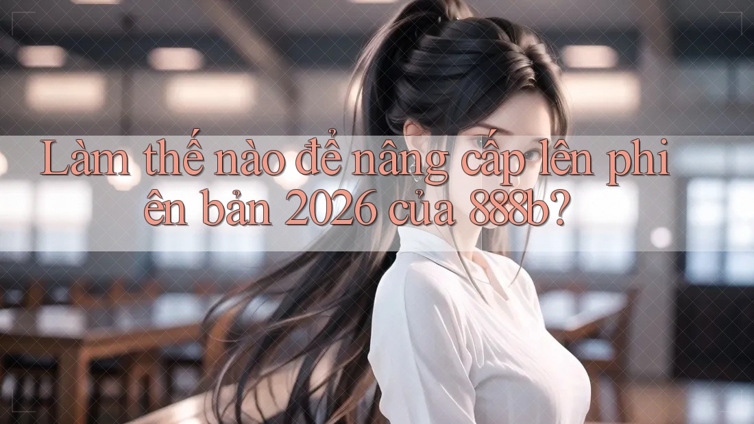 Làm thế nào để nâng cấp lên phiên bản 2026 của 888b?