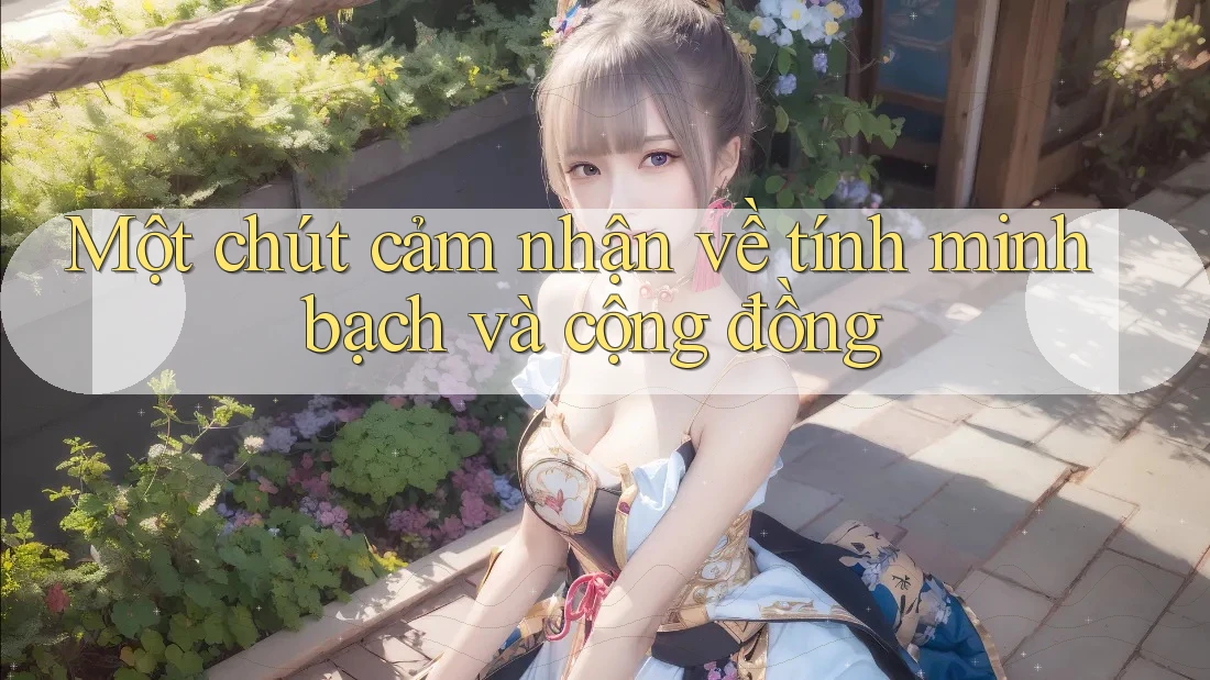 Một chút cảm nhận về tính minh bạch và cộng đồng