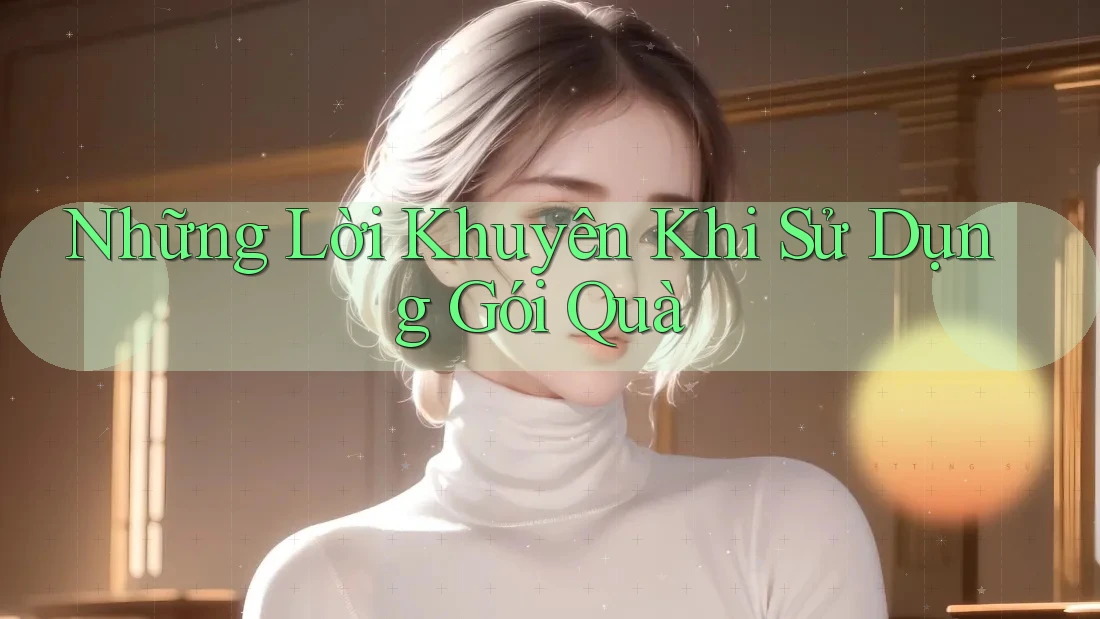 Những Lời Khuyên Khi Sử Dụng Gói Quà Những Lời Khuyên Khi Sử Dụng Gói Quà