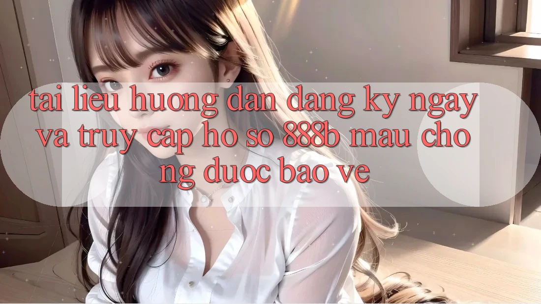 Tài liệu hướng dẫn đăng ký ngay và truy cập hồ sơ 888b mau chóng, được bảo vệ