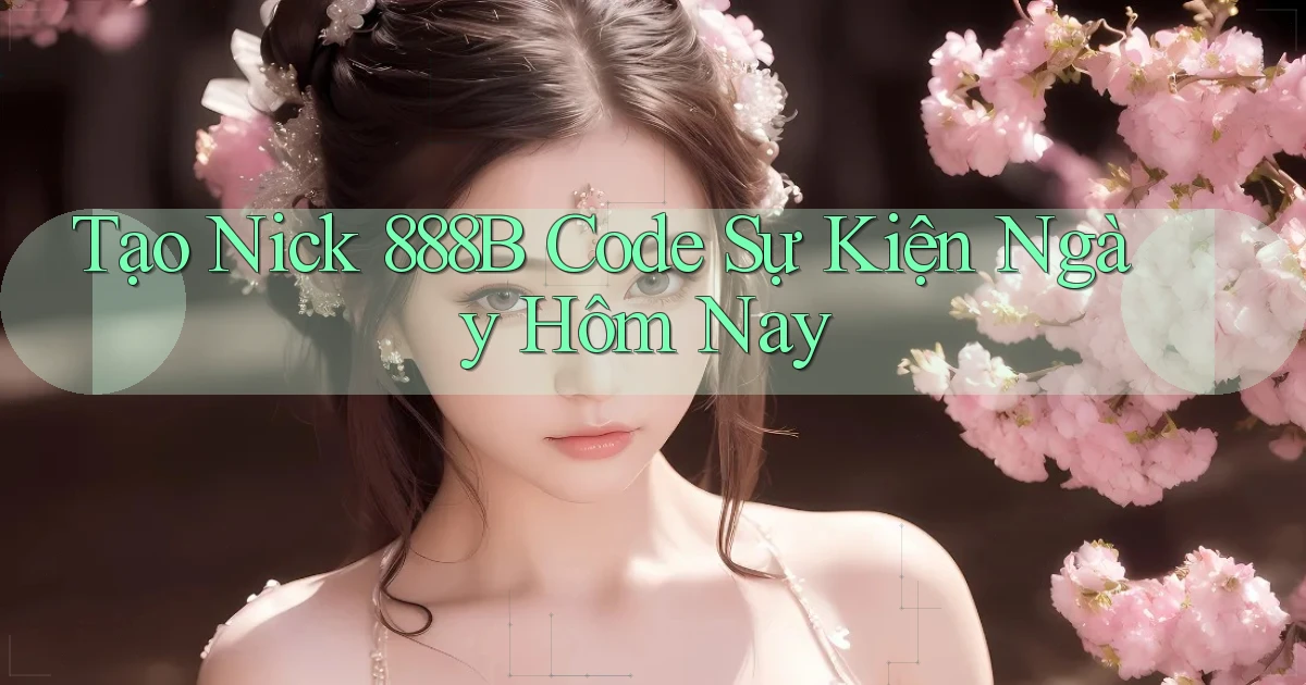tạo nick 888b code sự kiện ngày hôm nay