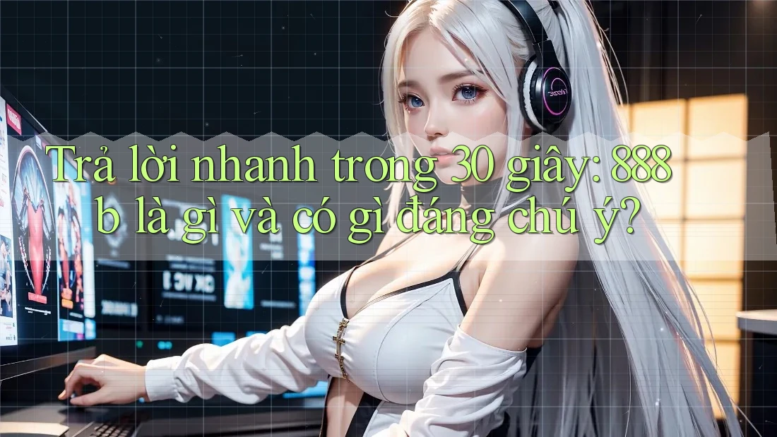 Trả lời nhanh trong 30 giây: 888b là gì và có gì đáng chú ý?