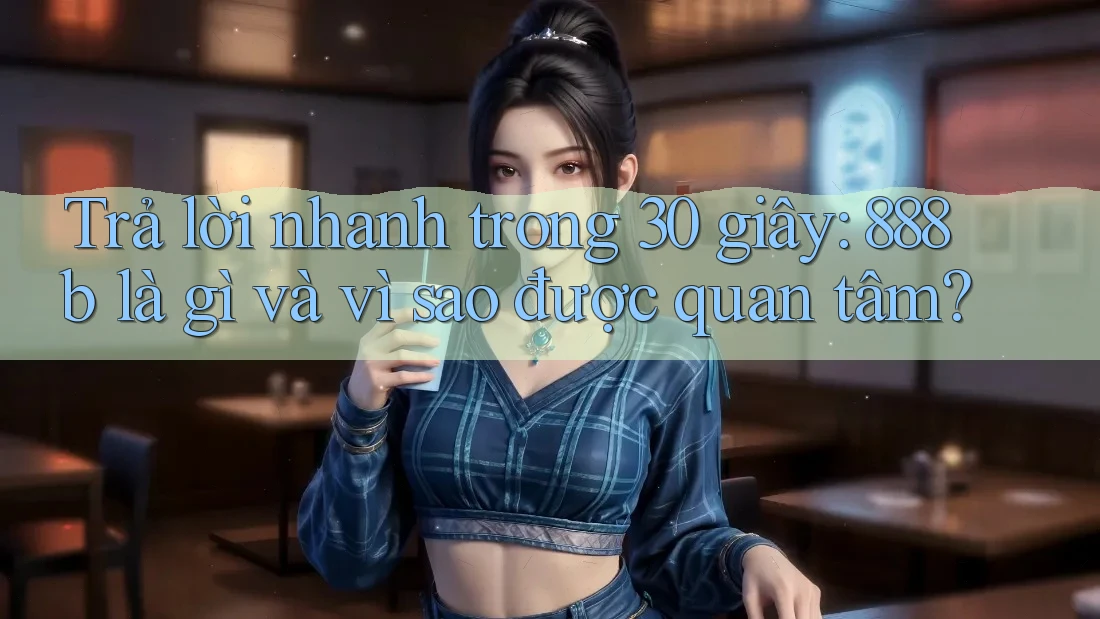 Trả lời nhanh trong 30 giây: 888b là gì và vì sao được quan tâm?